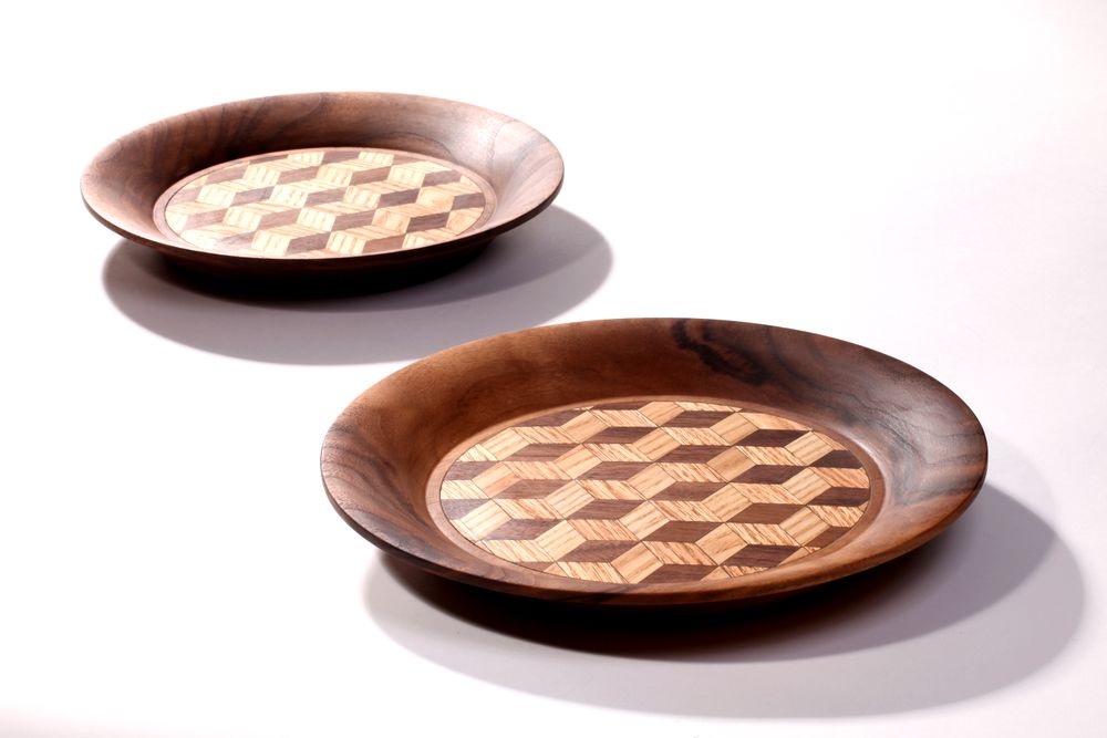 Gifts - Tortoise Shell Pattern Round Tray - WORKSHOP YEONHUI