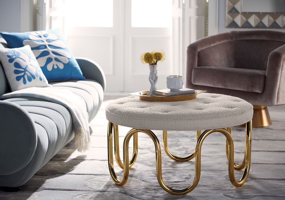 Coffee tables - Scalinatella Ottoman - JONATHAN ADLER