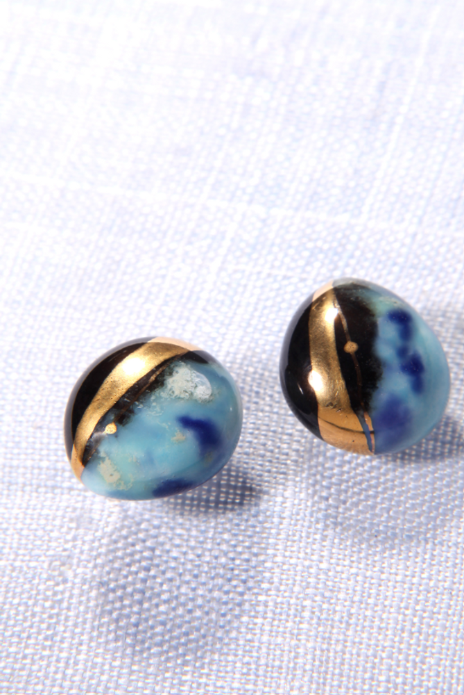 Cadeaux - Boucle d'oreille Unbalance Perle de boue n°1 - MARU