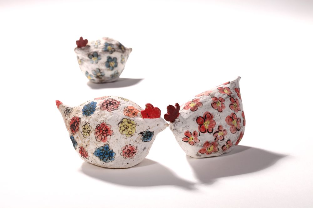Céramique - Objet de fleur de l'histoire - HWATAK