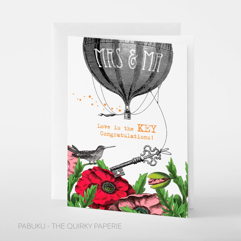 Carterie - cartes de vœux - MARIAGE - PABUKU