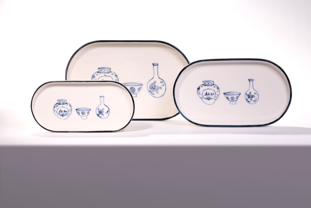 Ceramic - White and Blue Porcelain 01 - ILLO ILLO