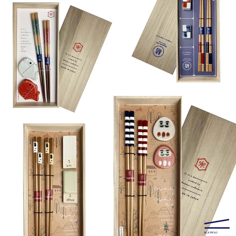 Cutlery set - Chopsticks  and rests box sets - HASHIFUKU