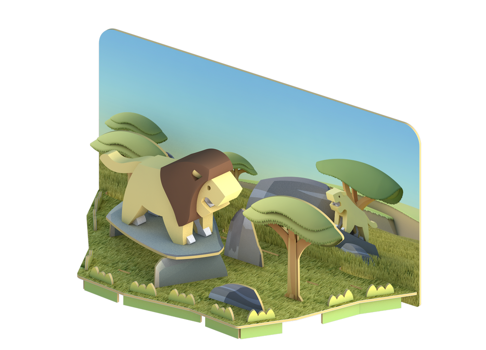 Jouets enfants - Puzzle 3D animaux - KIDYWOLF