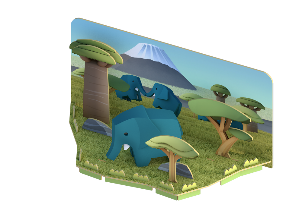 Jouets enfants - Puzzle 3D animaux - KIDYWOLF