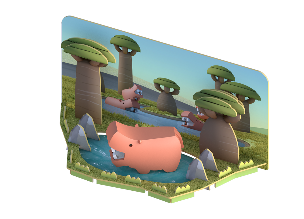 Jouets enfants - Puzzle 3D animaux - KIDYWOLF