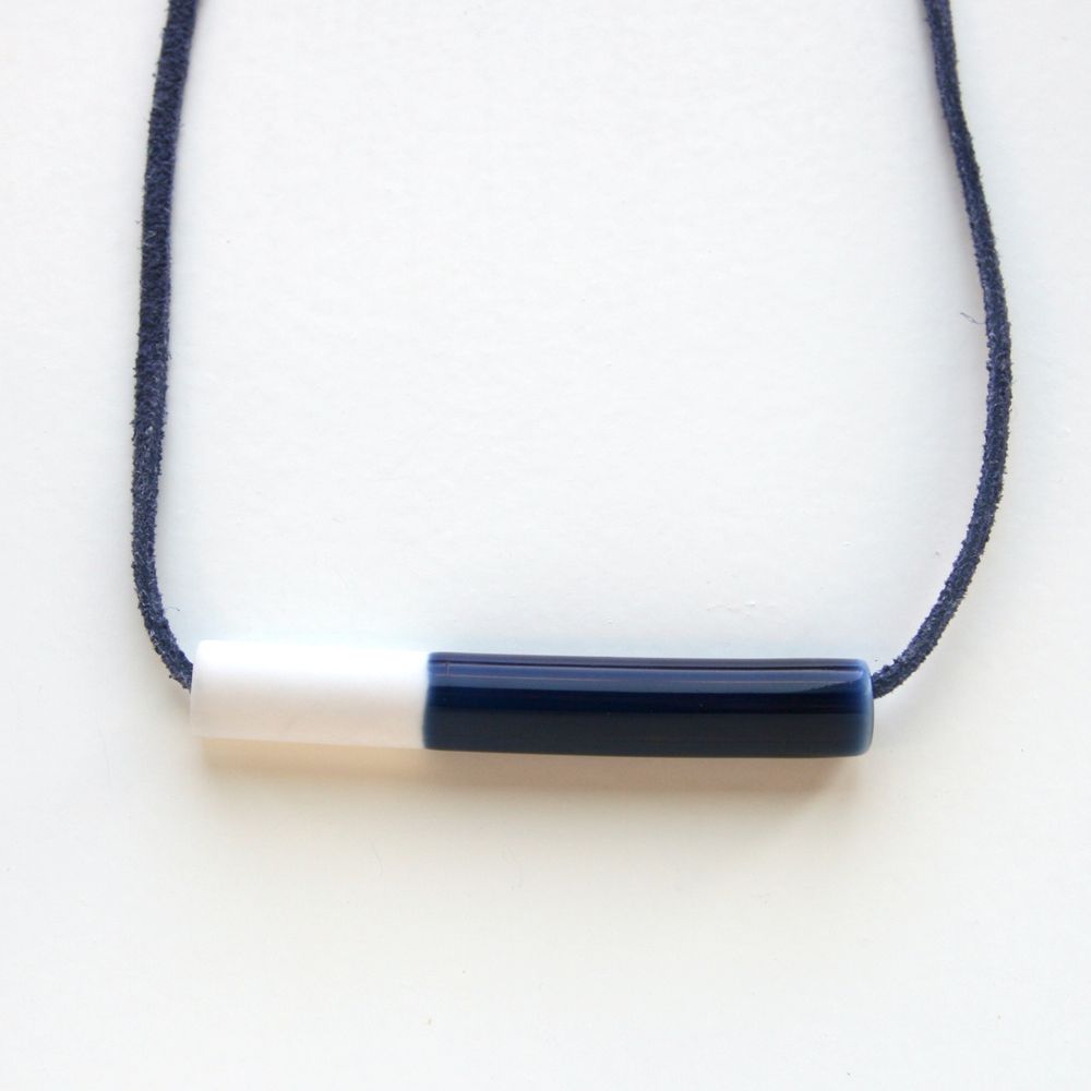 Ceramic - TUBE necklace - STUDIO INEKE VAN DER WERFF