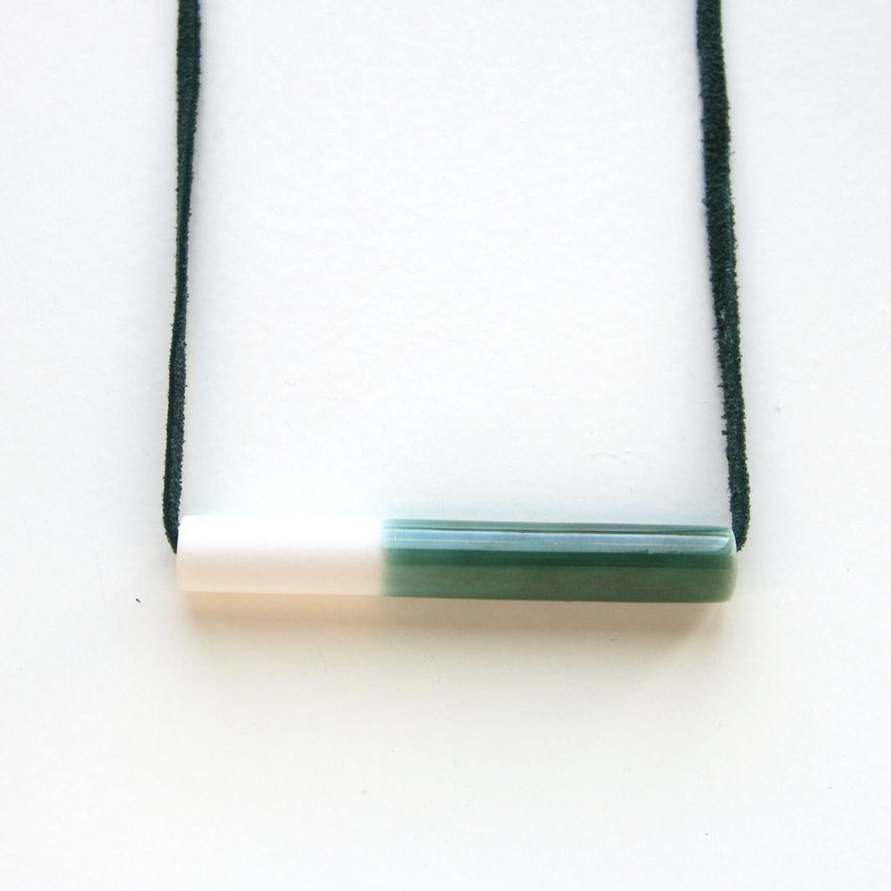 Ceramic - TUBE necklace - STUDIO INEKE VAN DER WERFF