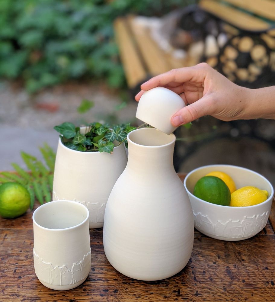 Carafes - Carafe avec bouchon rond - BÉRANGÈRE CÉRAMIQUES