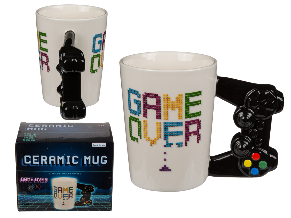 Accessoires thé et café - Mug avec poignée manette, Game over - OUT OF THE BLUE