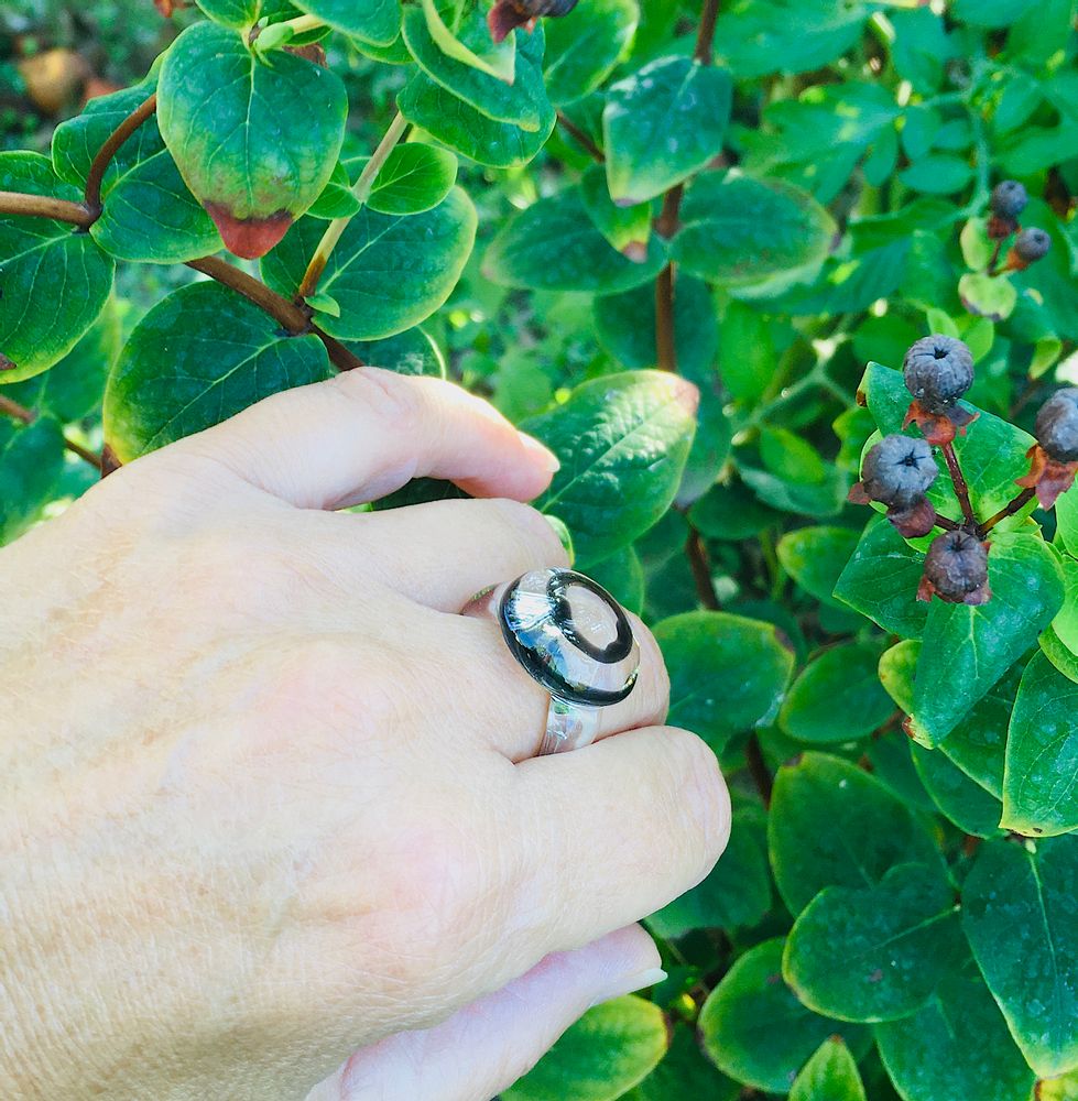 Bijoux - Bague saturne - SILICE CREATION