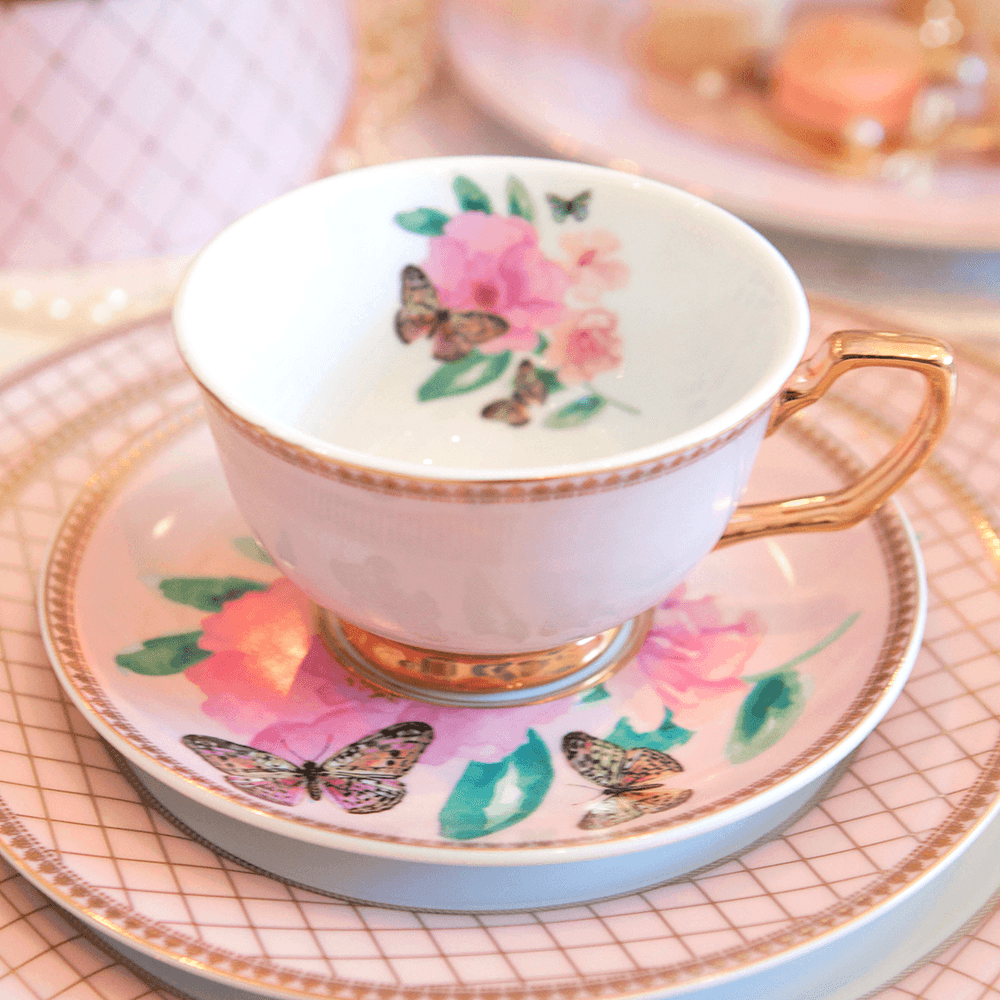 Accessoires thé et café - Butterfly Garden - Tasse à thé et soucoupe - CRISTINA RE
