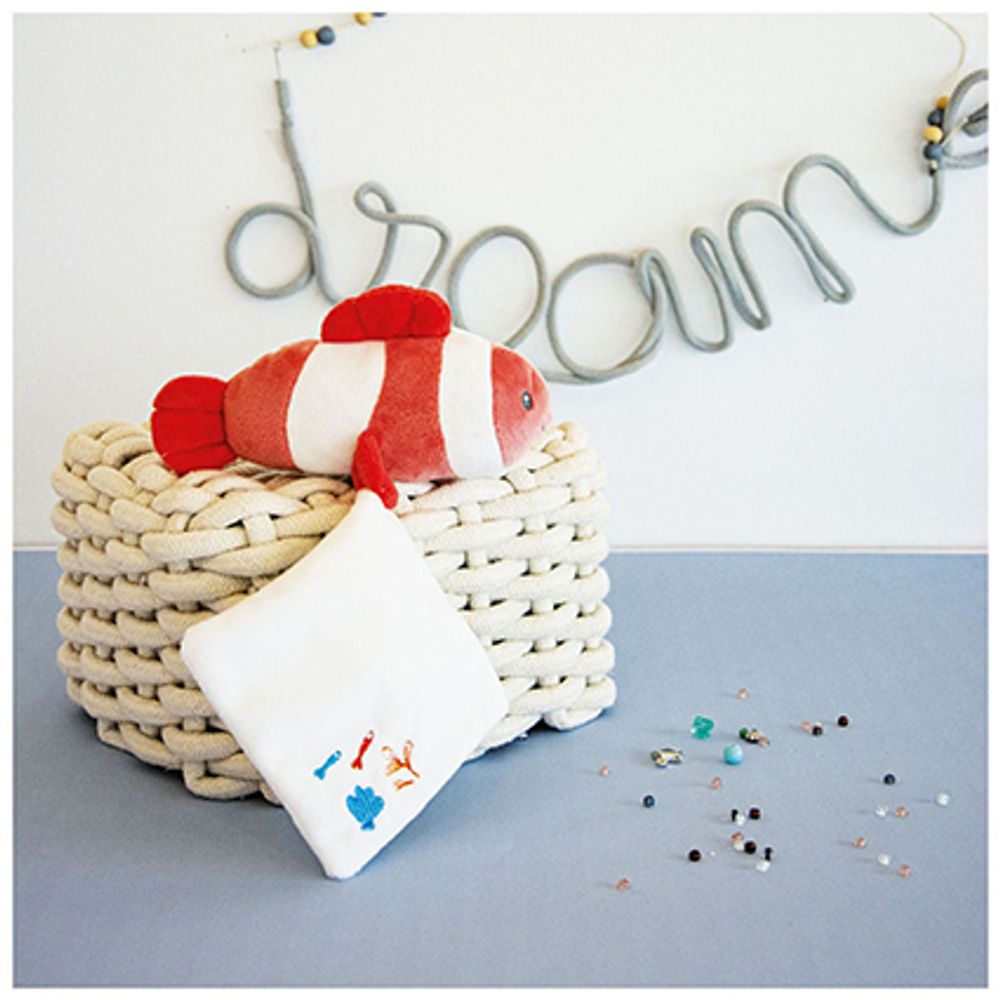 Soft toy - CLOWN FISH with doudou Coral - DOUDOU ET COMPAGNIE