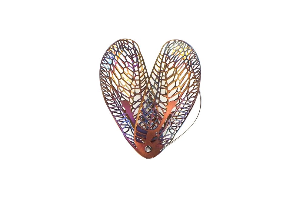 Jewelry - Brooch « DEMOISELLE AUX YEUX D'OR » - ANDREA VAGGIONE PAYSAGES INSTABLES