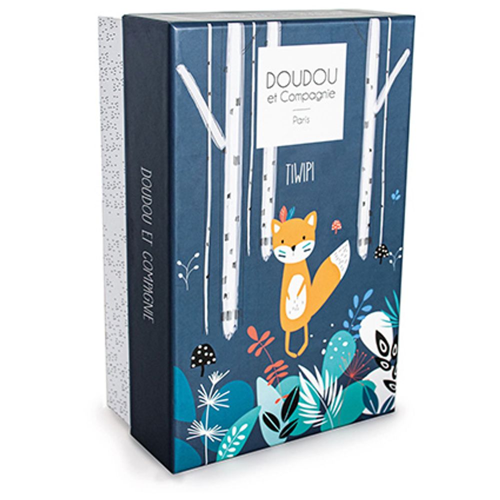 Soft toy - TIWIPI Fox - Doll 30cm - DOUDOU ET COMPAGNIE