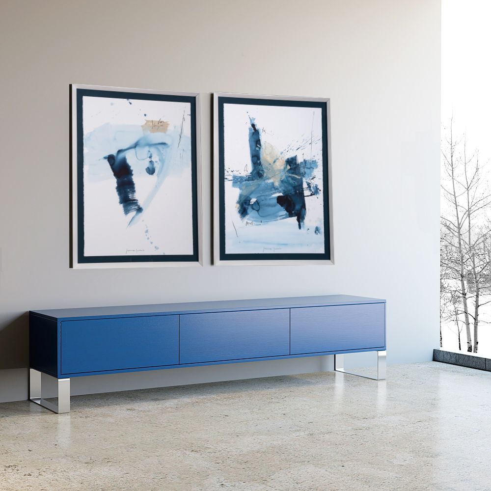 Paintings - AZUL I & II PAINTINGS - NOVOCUADRO ART COMPANY