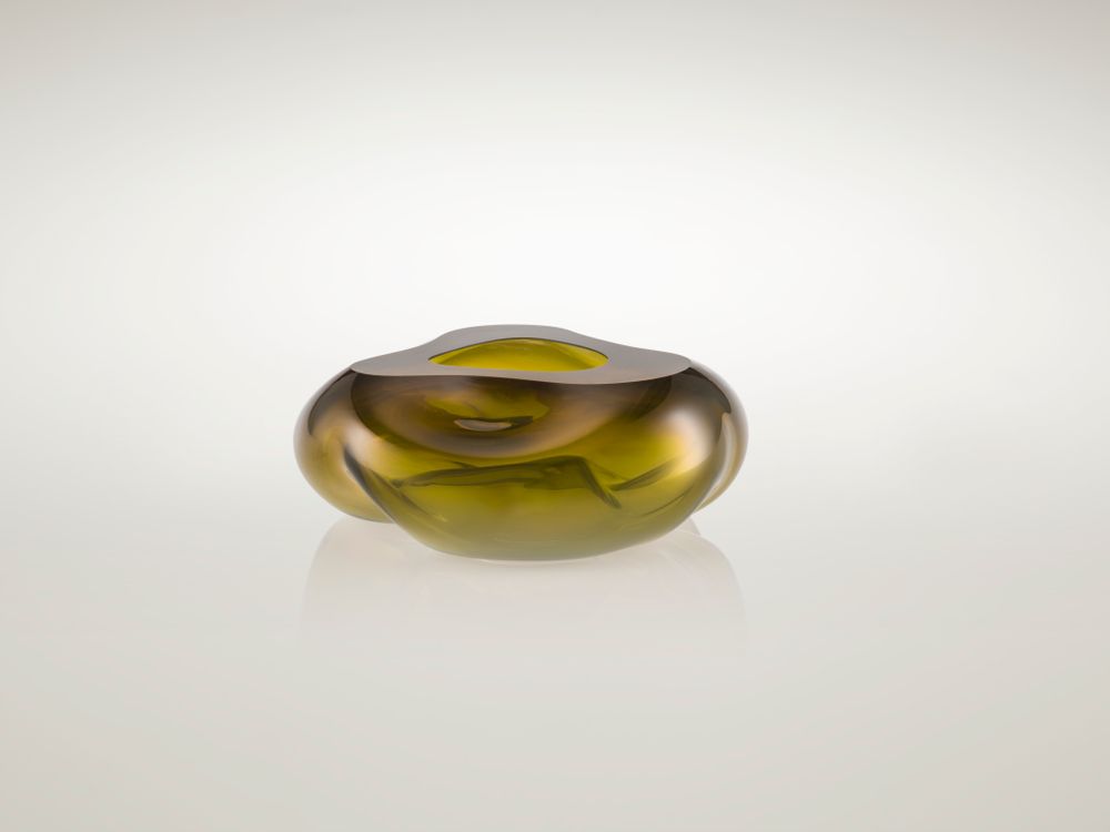 Verre d'art - Ocean Ouverte Art Glass Object Bowl - ALEXA LIXFELD