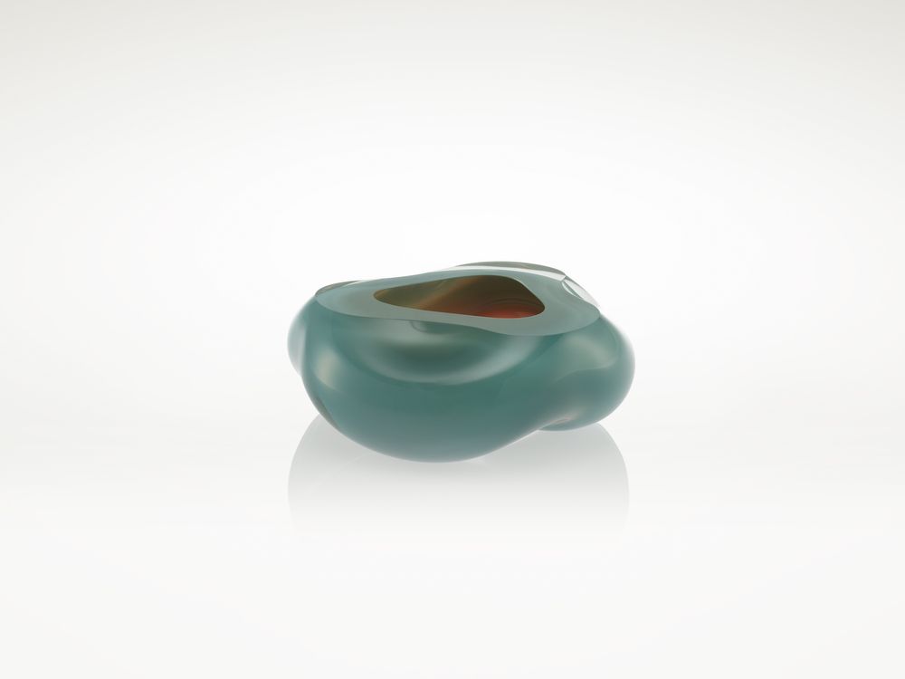 Verre d'art - Ocean Ouverte Art Glass Object Bowl - ALEXA LIXFELD