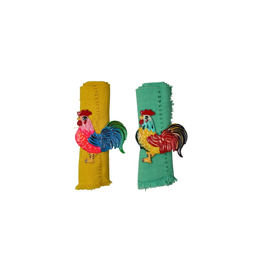 Gifts - Folk Towel Holder - PINK PAMPAS