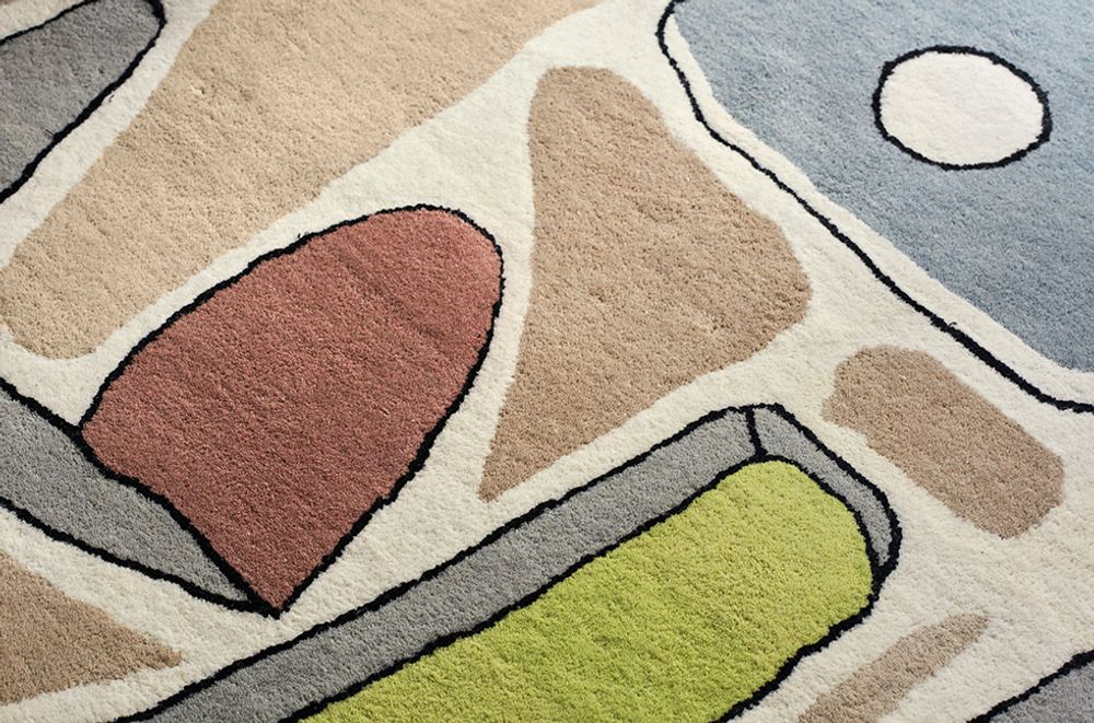 Contemporary carpets - PUZZLE NUAGEUX Rug - TOULEMONDE BOCHART