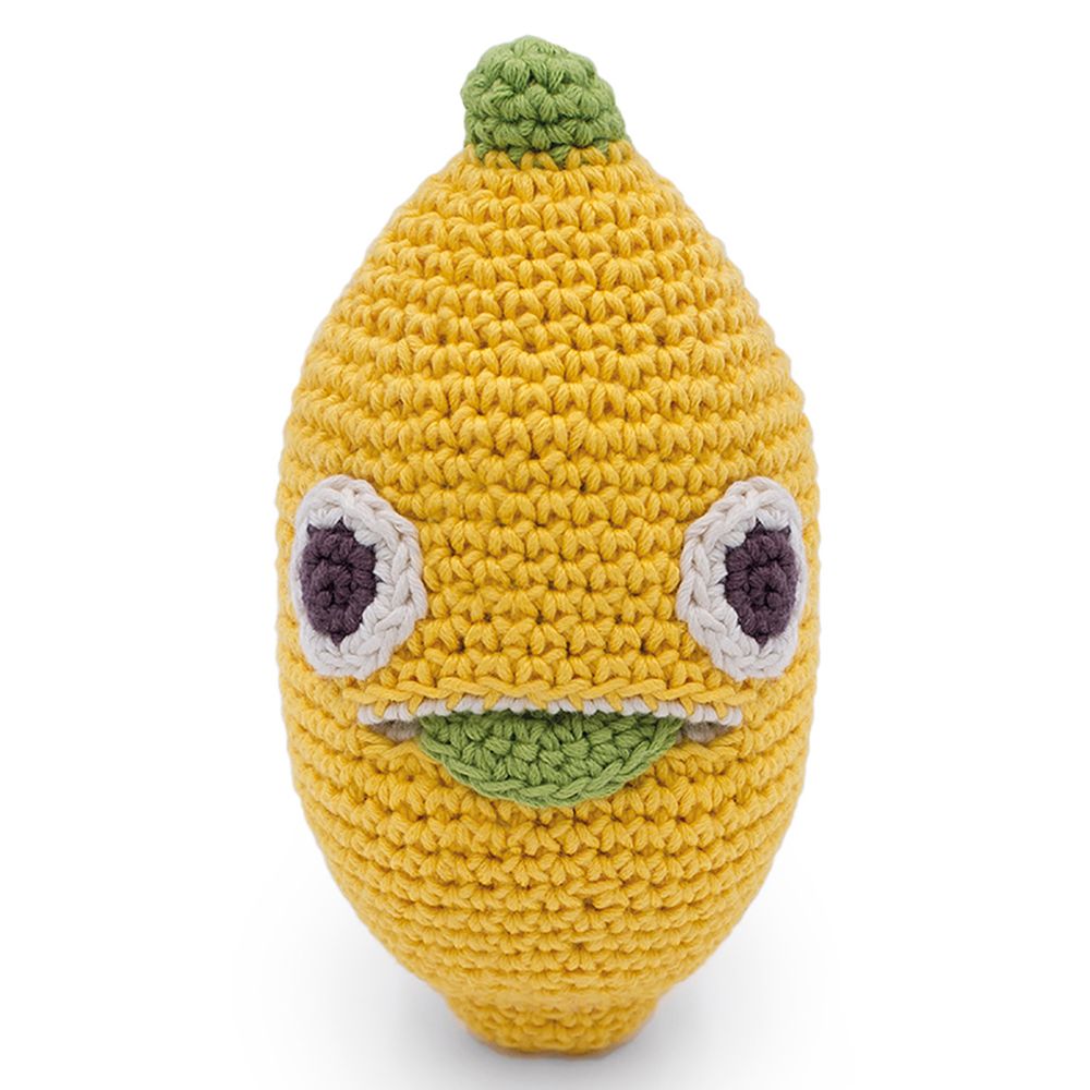 Toys - LEON LEMON - BABY RATTLE 100% ORGANIC COTON - MYUM - THE VEGGY TOYS