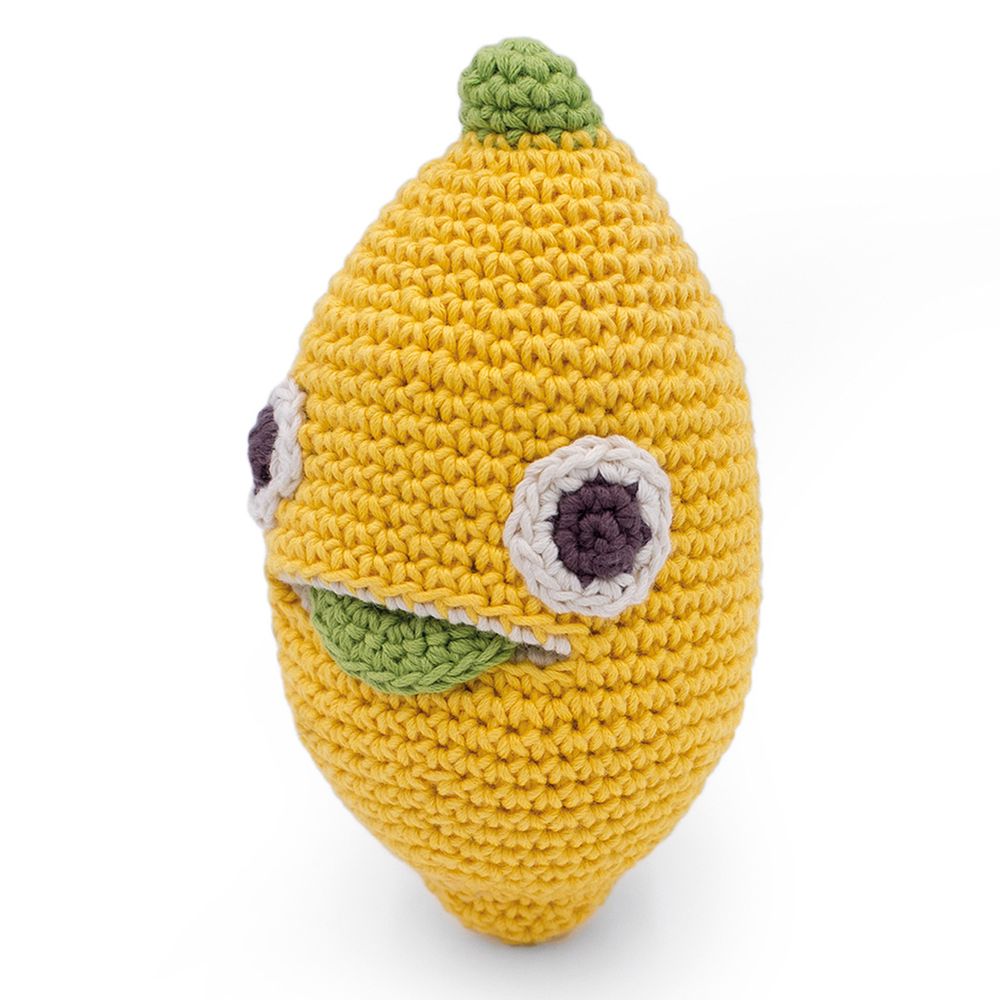 Toys - LEON LEMON - BABY RATTLE 100% ORGANIC COTON - MYUM - THE VEGGY TOYS