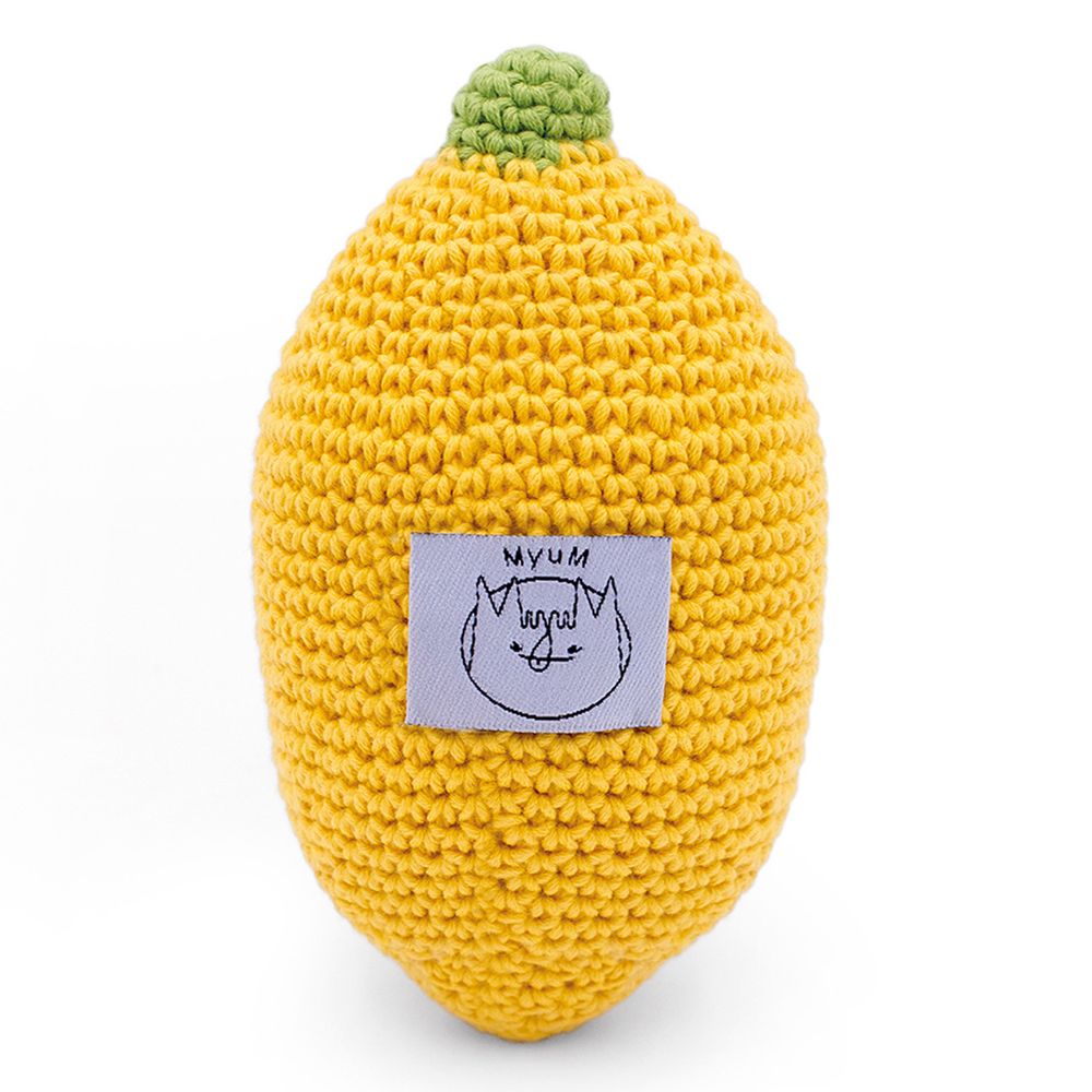 Toys - LEON LEMON - BABY RATTLE 100% ORGANIC COTON - MYUM - THE VEGGY TOYS