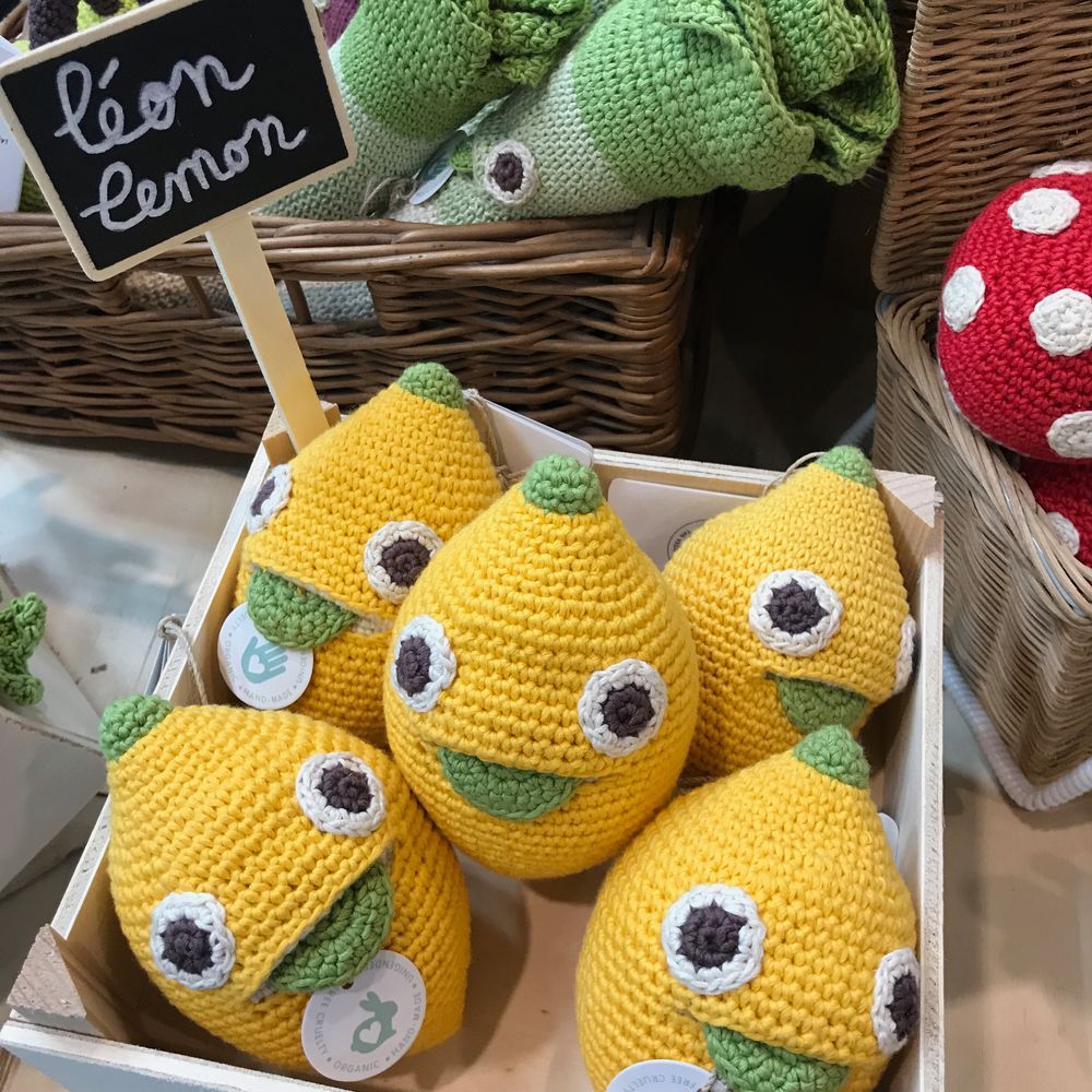 Toys - LEON LEMON - BABY RATTLE 100% ORGANIC COTON - MYUM - THE VEGGY TOYS