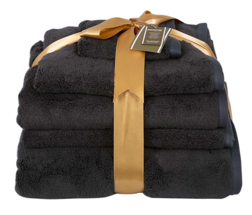 Autres linges de bain - ENSEMBLE SERVIETTE DORÉE NUACOTTON ET PEIGNOIR - NUACOTTON