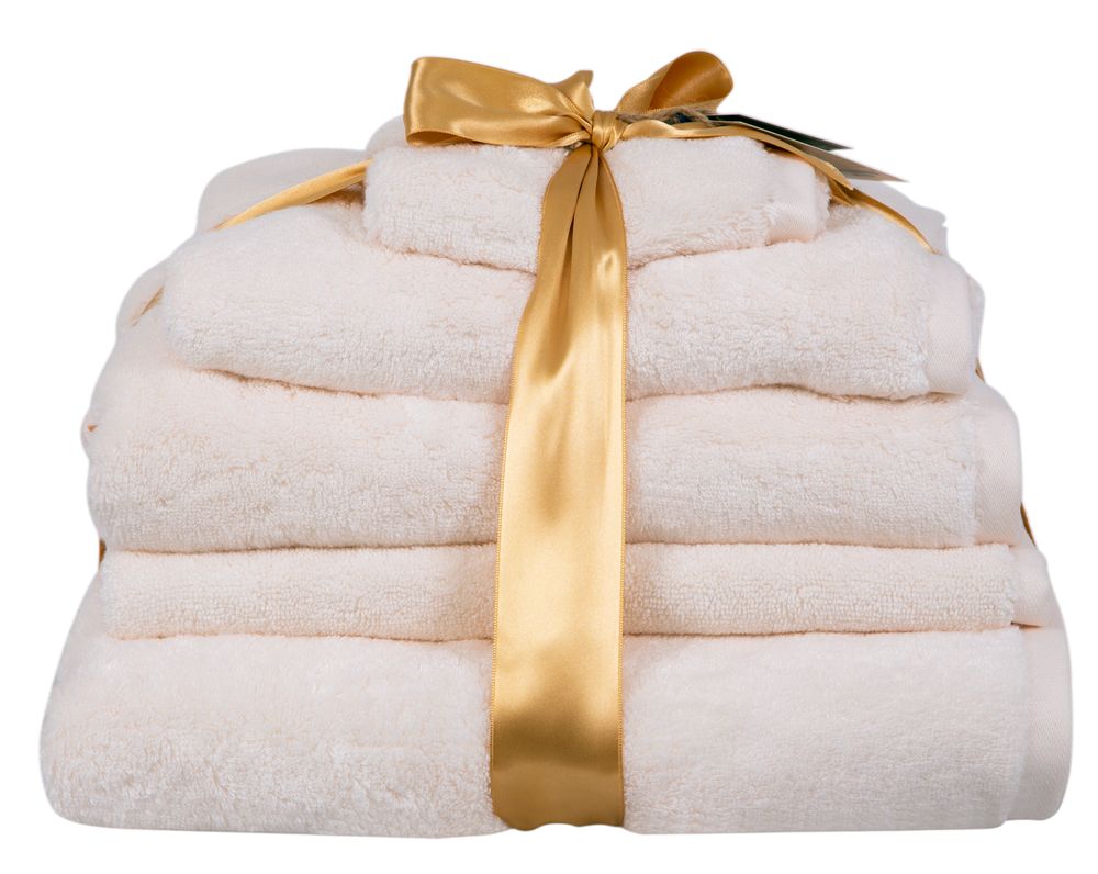 Autres linges de bain - ENSEMBLE SERVIETTE DORÉE NUACOTTON ET PEIGNOIR - NUACOTTON