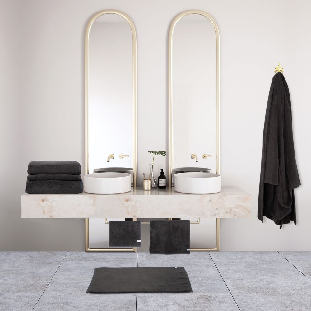Autres linges de bain - ENSEMBLE SERVIETTE DORÉE NUACOTTON ET PEIGNOIR - NUACOTTON
