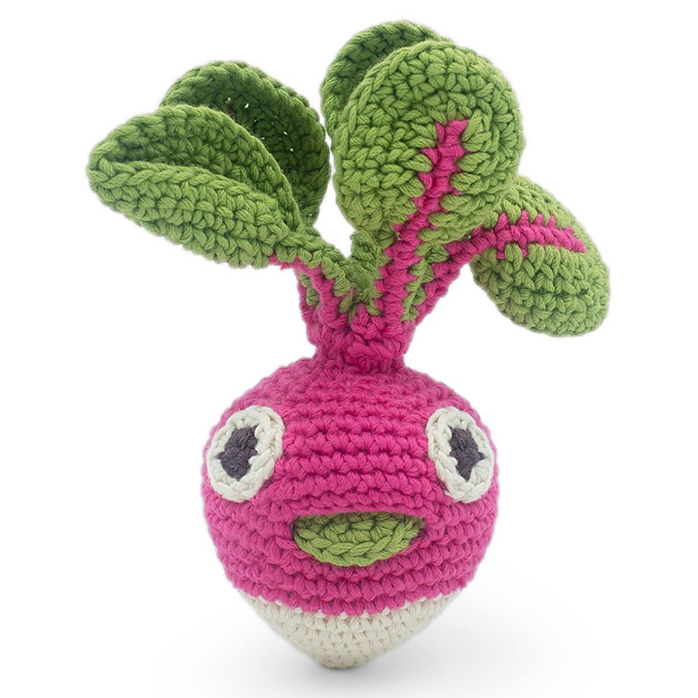 Gifts - STARTER PACKAGE SMALL - BABY RATTLE 100% ORGANIC COTON - MYUM - THE VEGGY TOYS