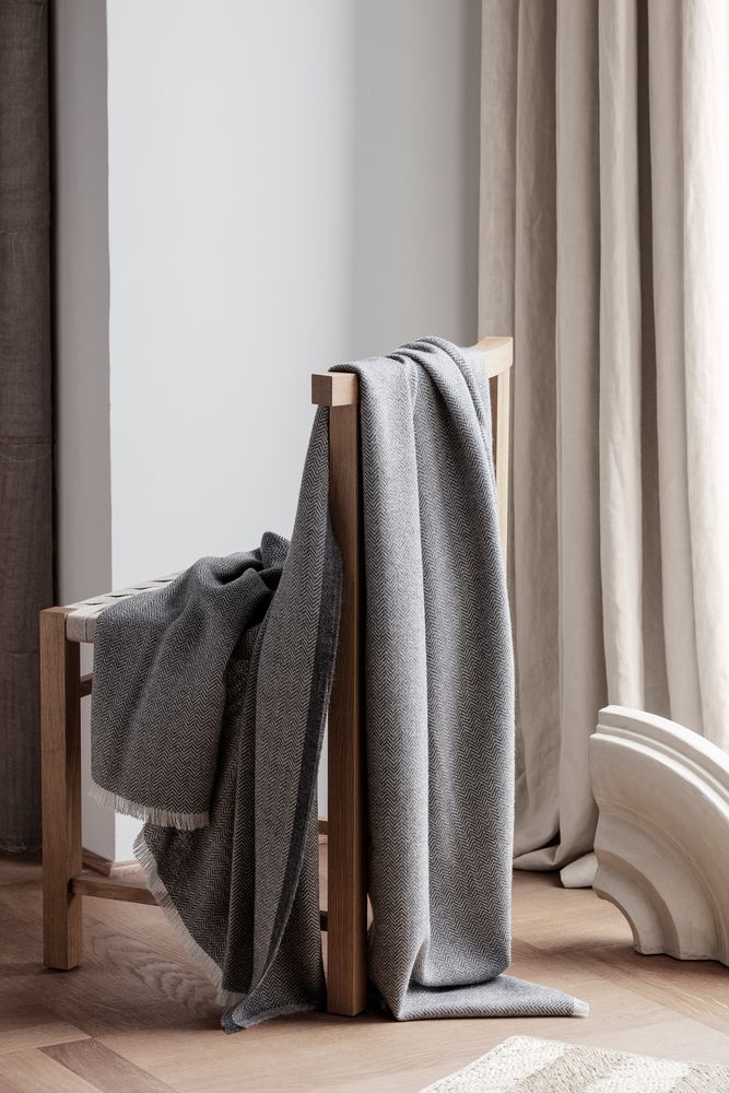 Throw blankets - Sustainable baby alpaca wool // The Herringbone Collection - ELVANG DENMARK A/S