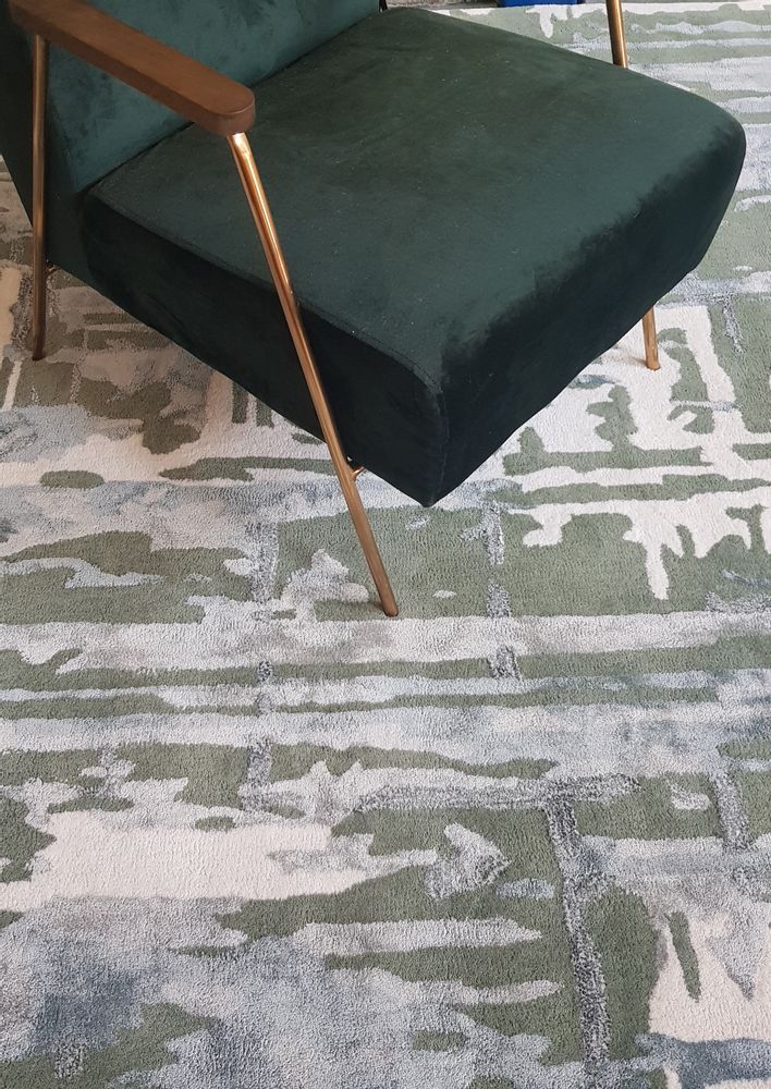 Contemporary carpets - GALICIA DESIGN RUG, made of NZ Wool & Bamboo Viscose - KAYMANTA