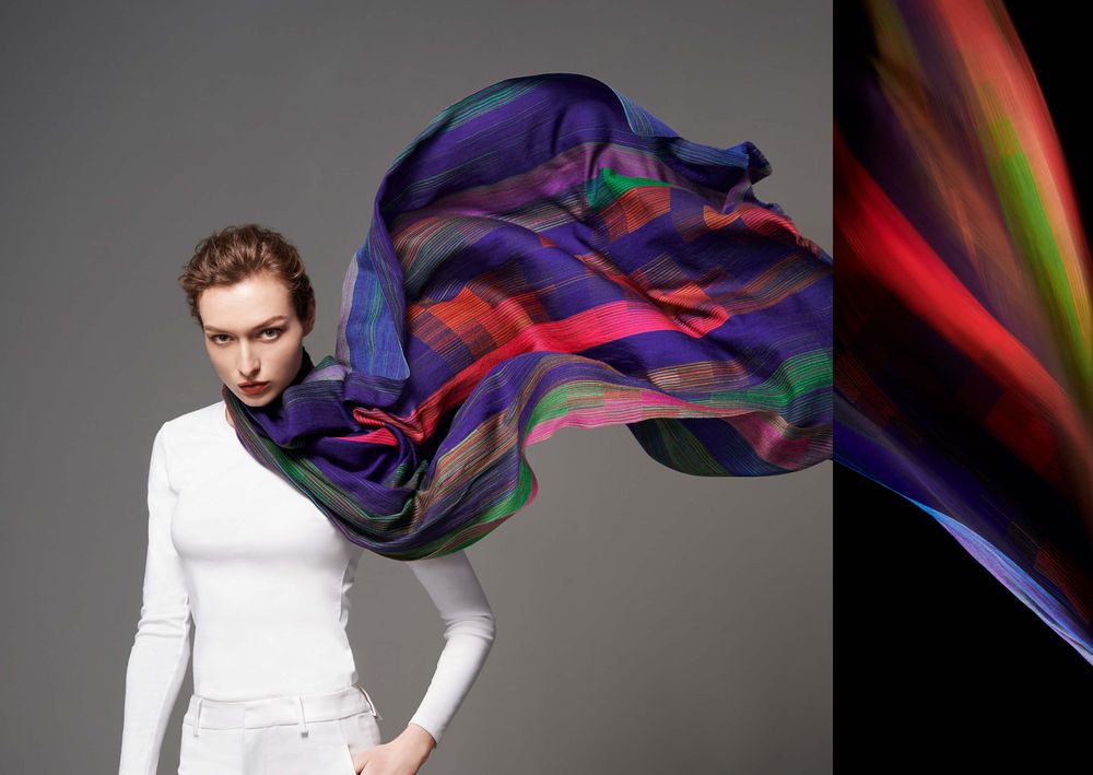 Scarves - Bloomsbury Square and other wool scarves - YEN TING CHO STUDIO