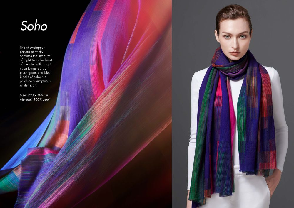 Scarves - Bloomsbury Square and other wool scarves - YEN TING CHO STUDIO
