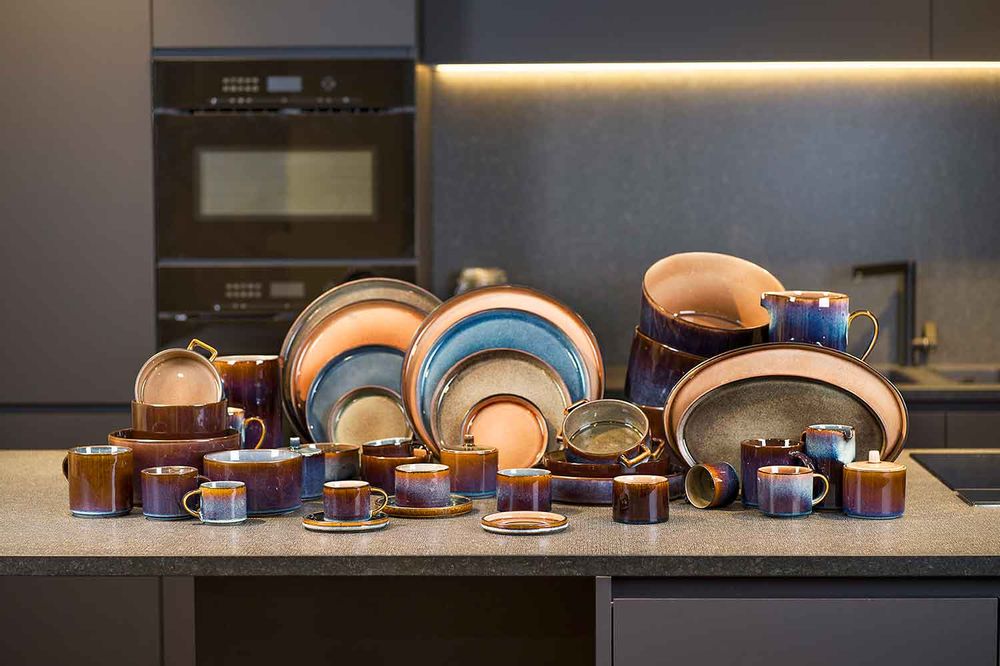 Assiettes au quotidien - Service de Vaisselle QUINTANA AMBER - COSY&TRENDY