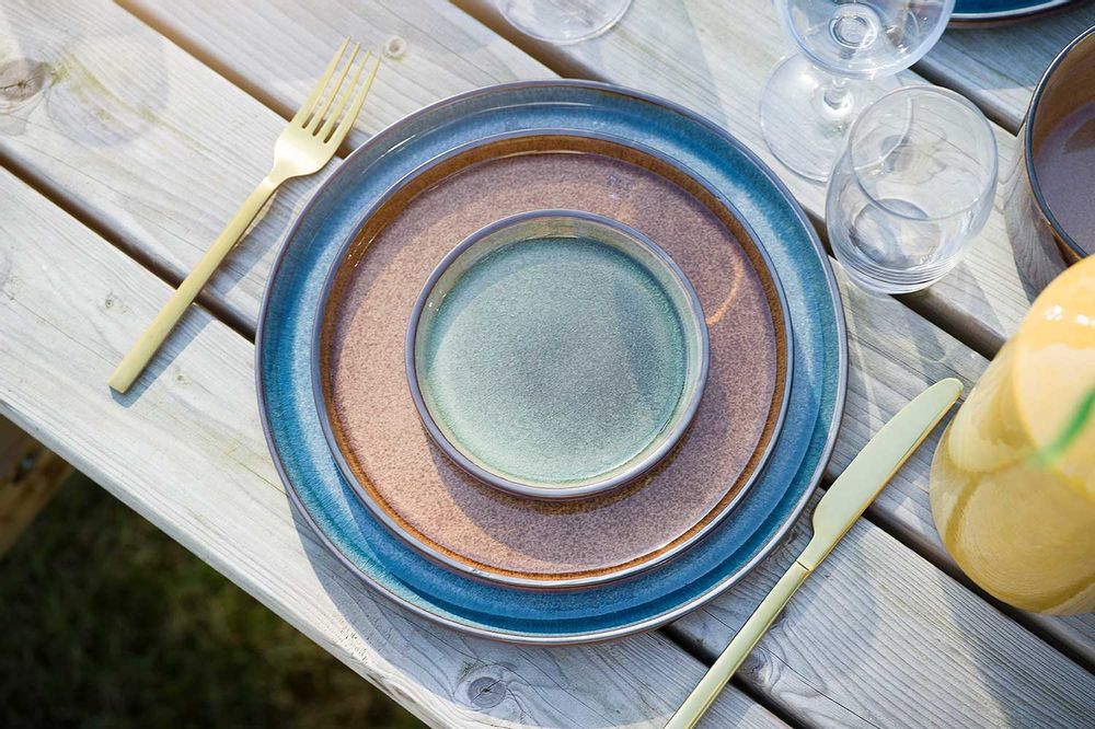 Assiettes au quotidien - Service de Vaisselle QUINTANA AMBER - COSY&TRENDY