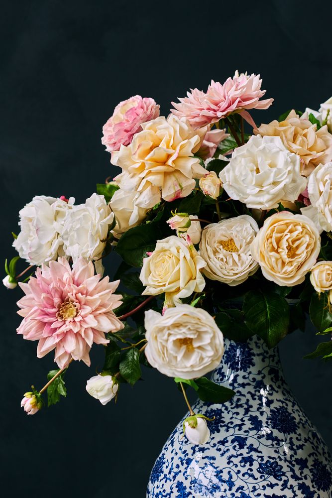 Décorations florales - Real touch roses and dahlia's - Silk-ka Artificial flowers and plants for life! - SILK-KA