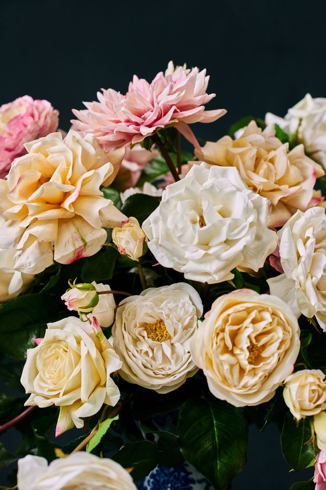Décorations florales - Real touch roses and dahlia's - Silk-ka Artificial flowers and plants for life! - SILK-KA