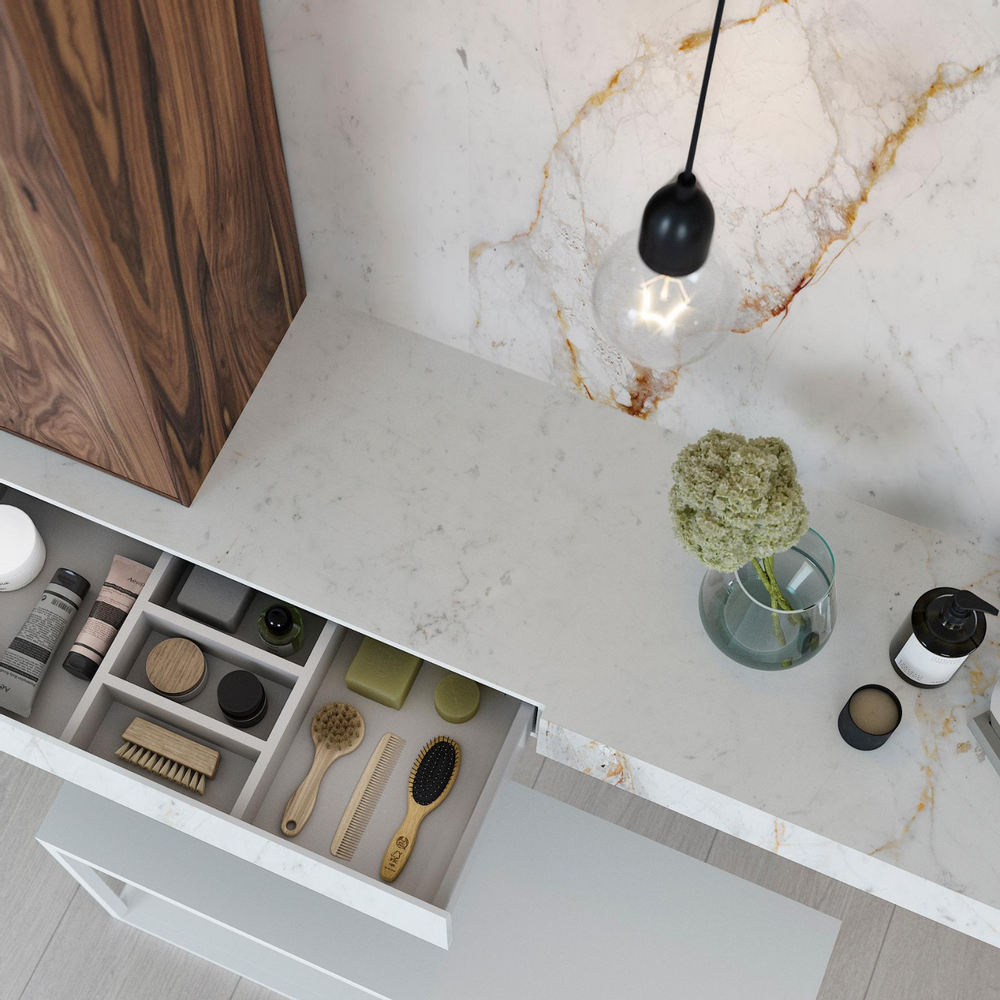 Meubles de cuisines  - Abu Dhabi White - NEOLITH®
