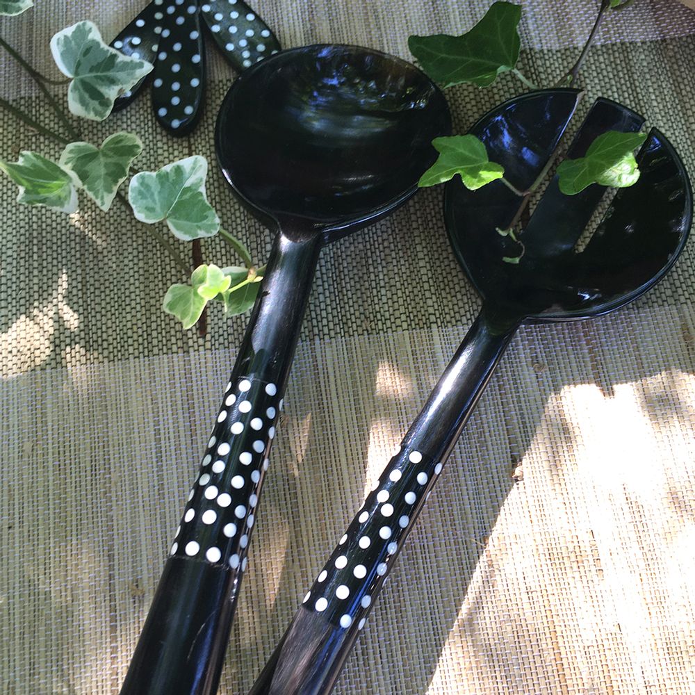 Tea and coffee accessories - CUTLERY IN ZEBU HORN - PASSERAILES