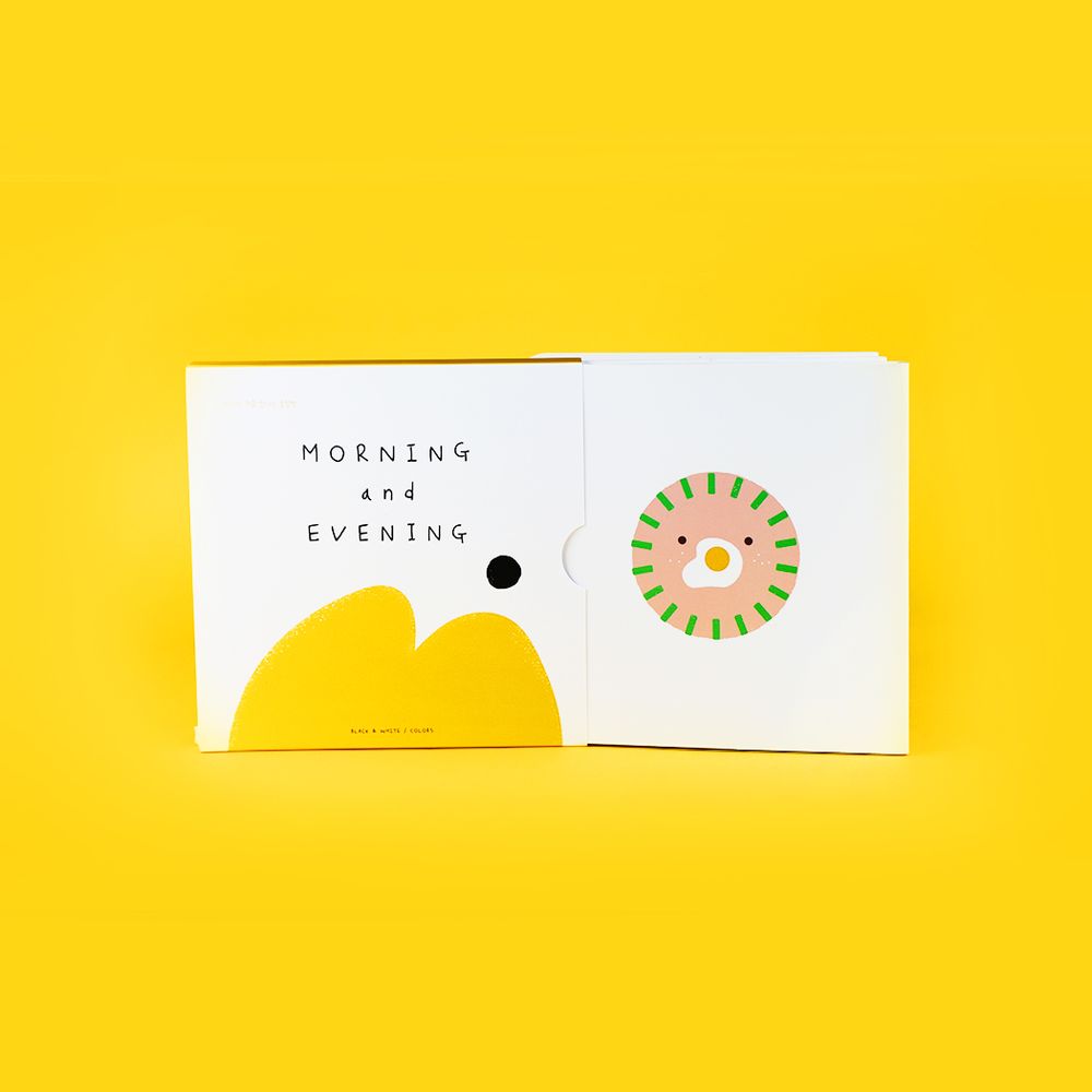Decorative objects - MORNING and EVENING (baby's focus book) - ROUND GROUND