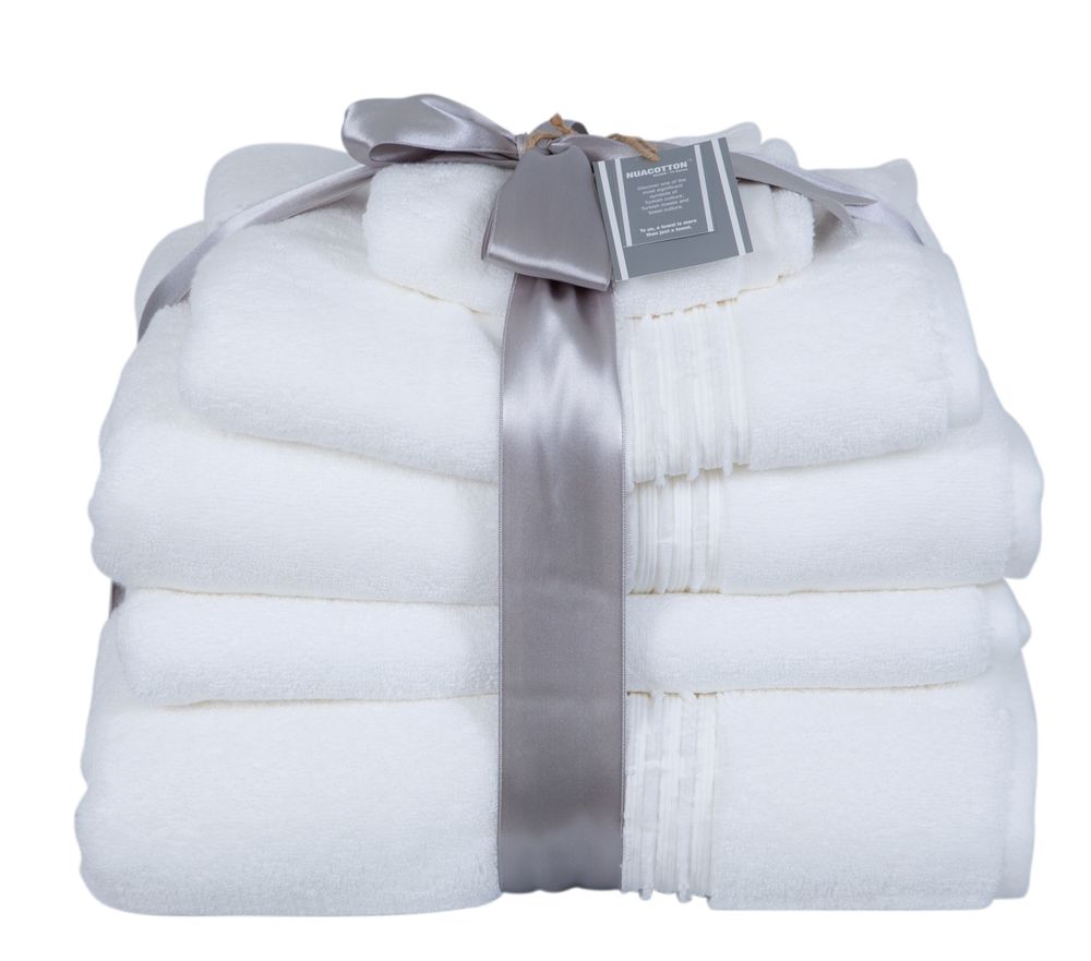 Bath towels - NUACOTTON SILVER TOWEL SET AND BATHROBE - NUACOTTON