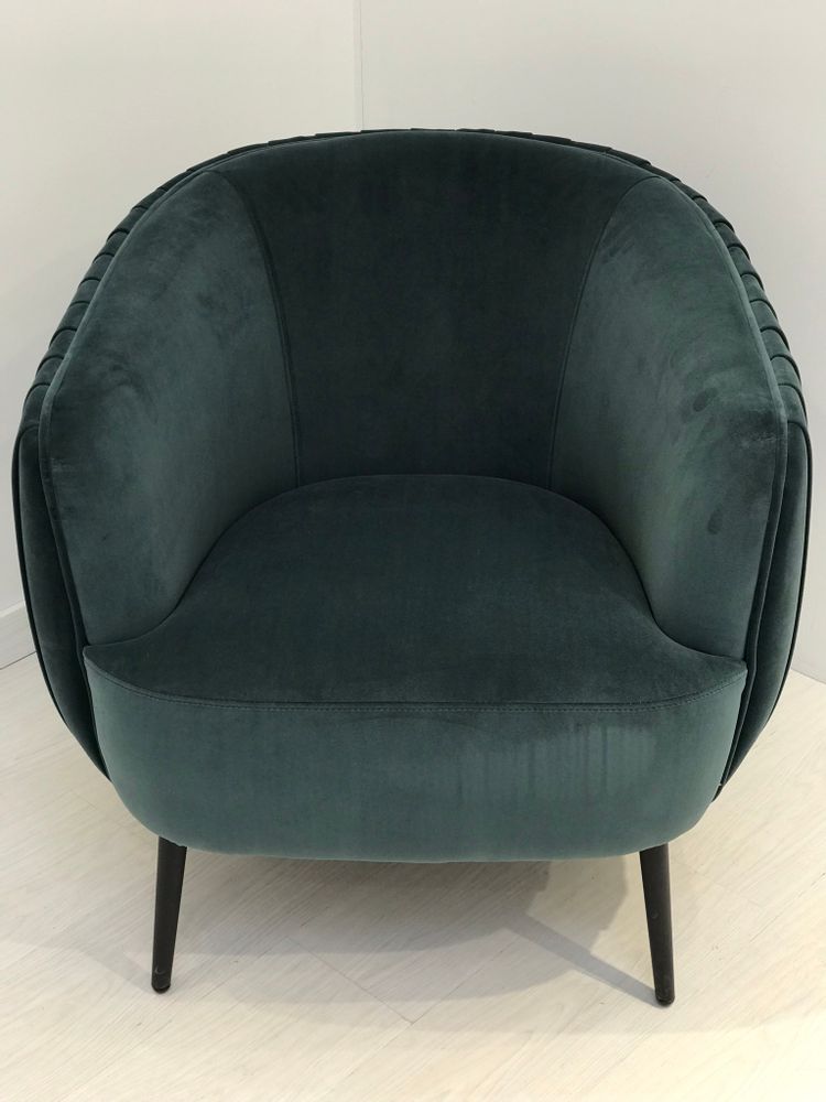 Fauteuils - FAUTEUIL EFFET PLISSE EN VELOURS - SO SKIN - IDASY