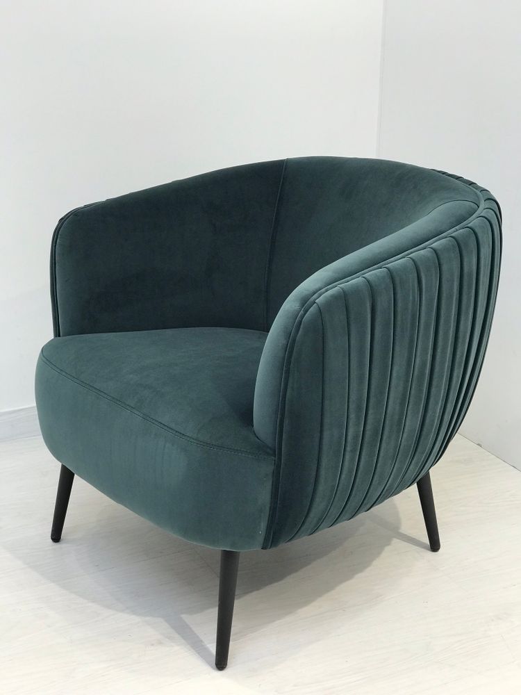 Fauteuils - FAUTEUIL EFFET PLISSE EN VELOURS - SO SKIN - IDASY