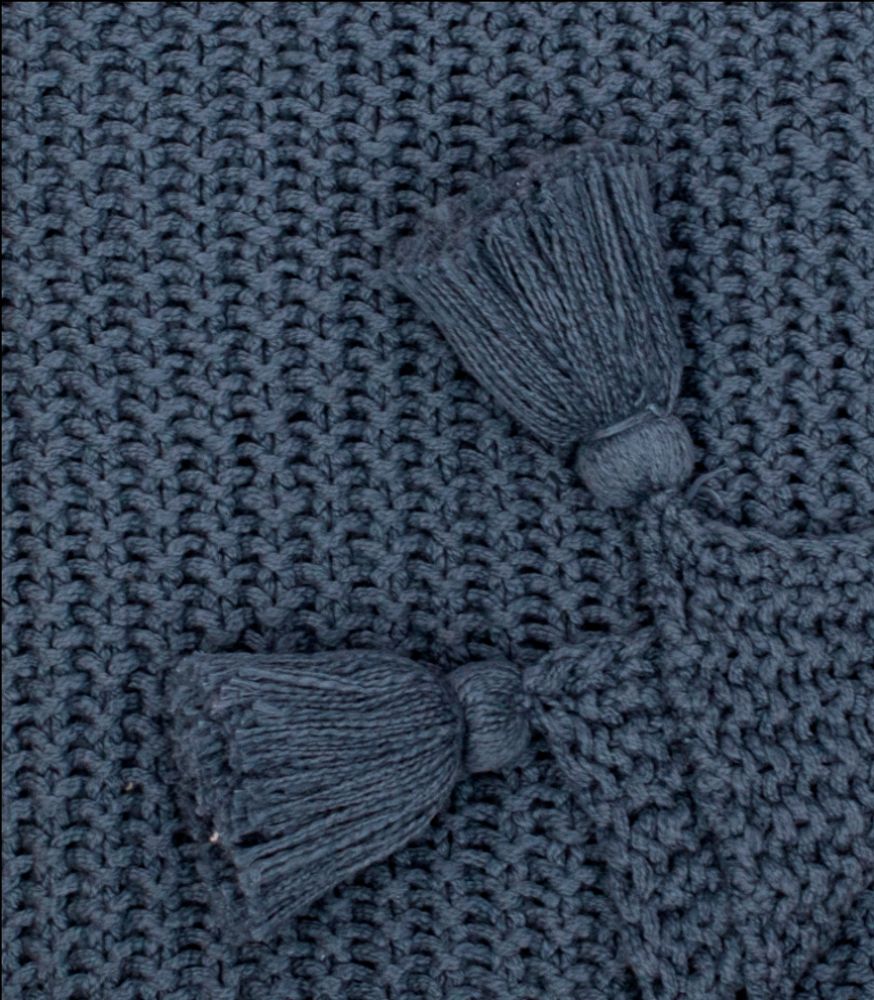 Plaids - BIG MOSS TASSELS THROW - KANODIA GLOBAL (P) LTD
