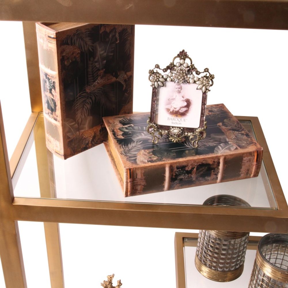 Shelves - Cuba cabinet gold - DUTCH STYLE BY BAROQUE COLLECTION