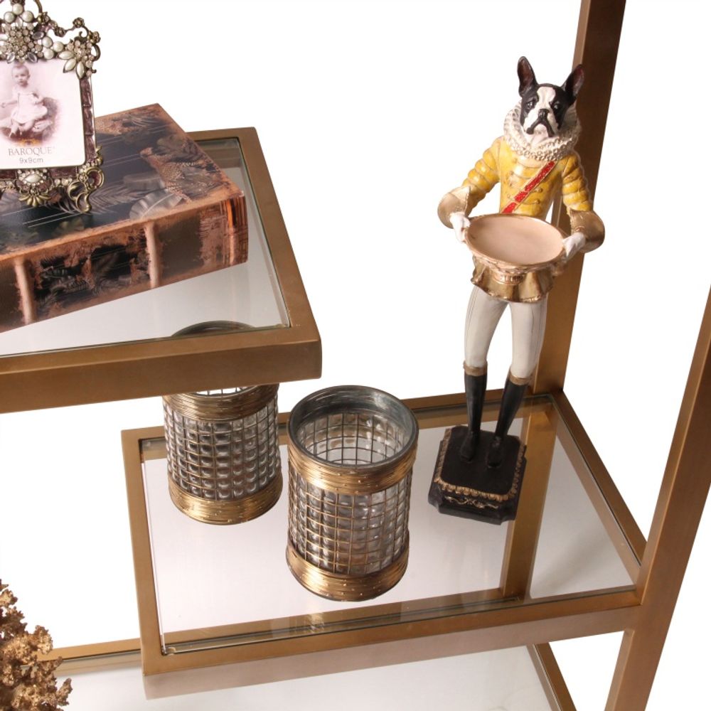 Shelves - Cuba cabinet gold - DUTCH STYLE BY BAROQUE COLLECTION