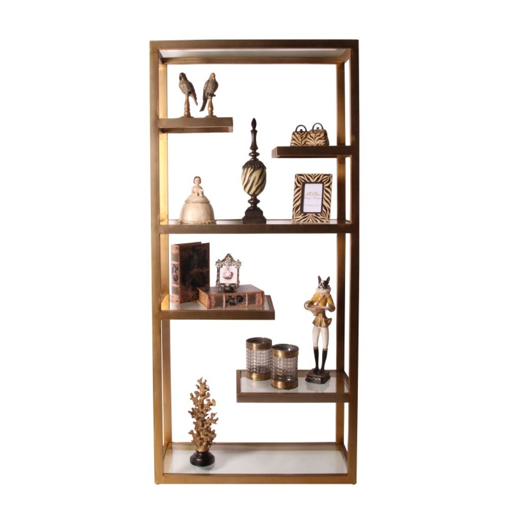 Shelves - Cuba cabinet gold - DUTCH STYLE BY BAROQUE COLLECTION
